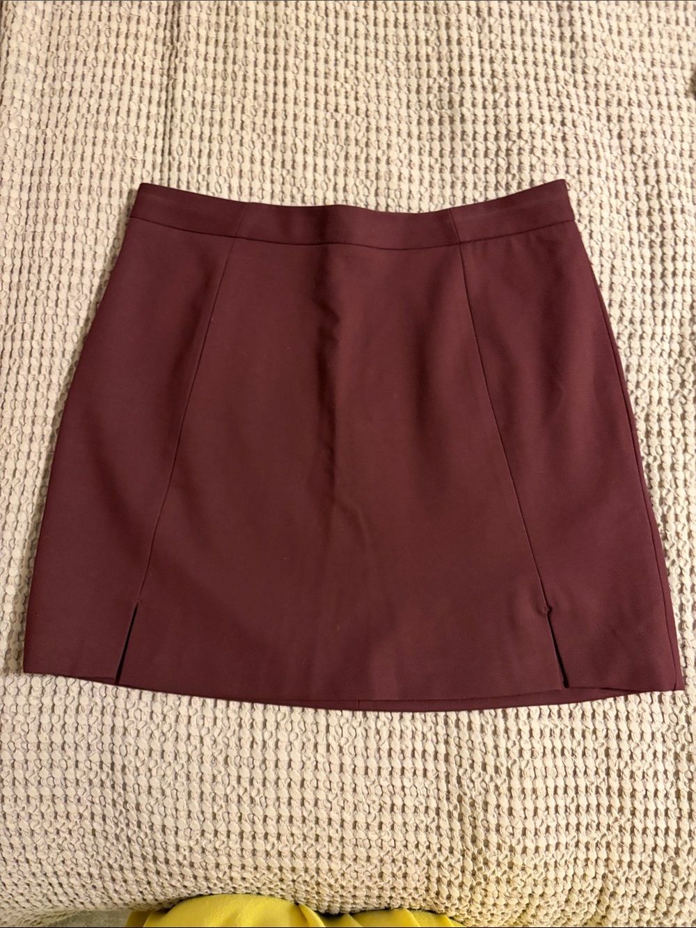 Banana Republic Maroon Mini Skirt